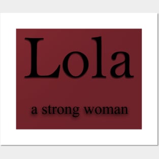 Lola Name meaning Posters and Art